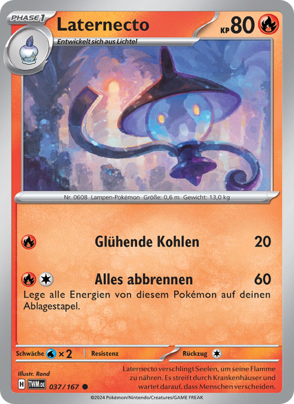 Laternecto 037 — Twilight Masquerade (German Pokémon TCG card)
