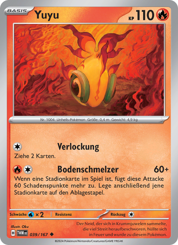 Yuyu 039 — Twilight Masquerade (German Pokémon TCG card)