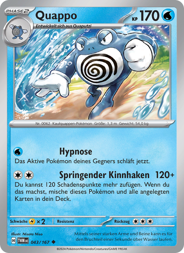 Quappo 043 — Twilight Masquerade (German Pokémon TCG card)