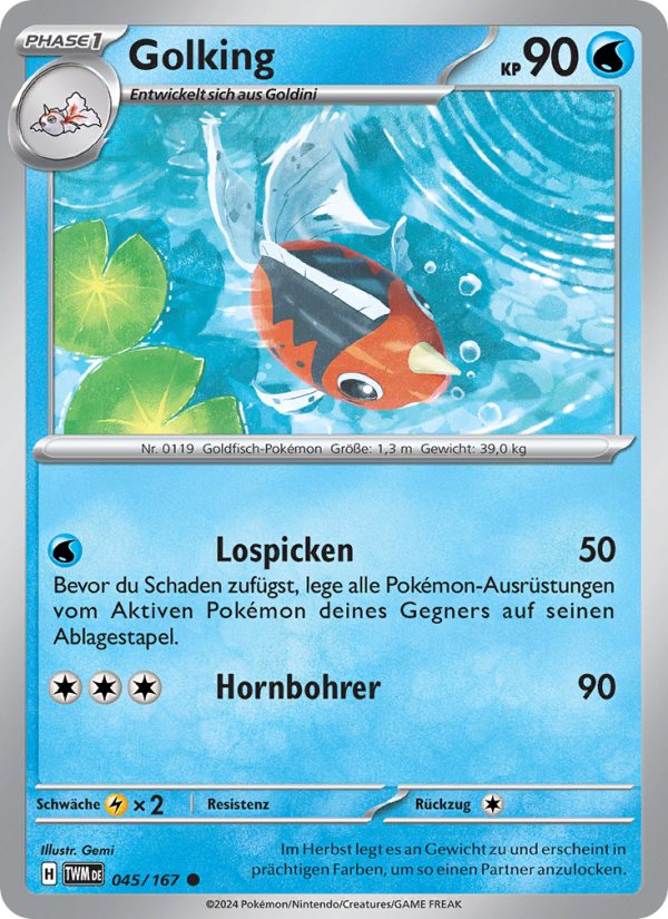 Golking 045 — Twilight Masquerade (German Pokémon TCG card)
