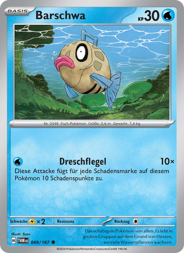 Barschwa 049 — Twilight Masquerade (German Pokémon TCG card)
