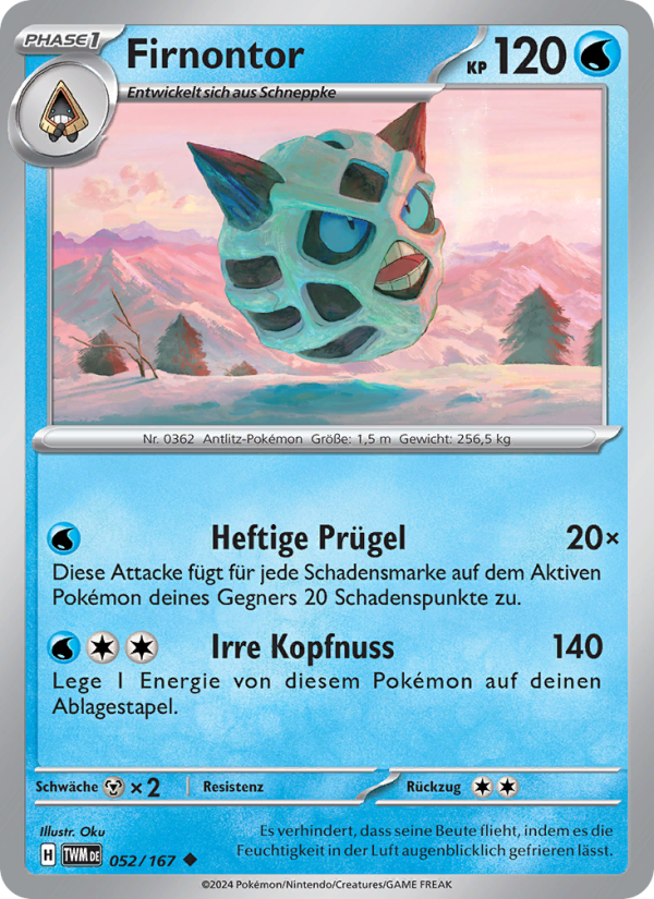 Firnontor 052 — Twilight Masquerade (German Pokémon TCG card)