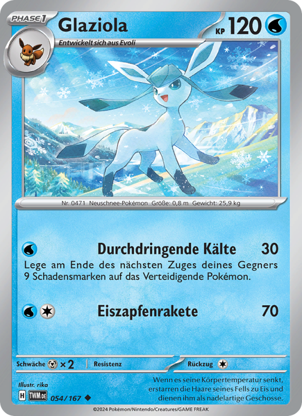 Glaziola 054 — Twilight Masquerade (German Pokémon TCG card)