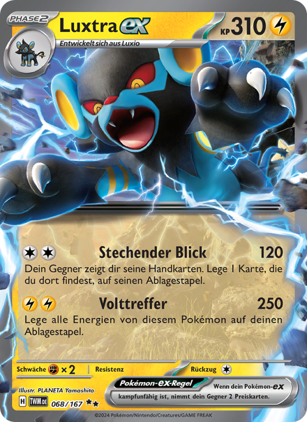 Luxtra-ex 068 — Twilight Masquerade (German Pokémon TCG card)