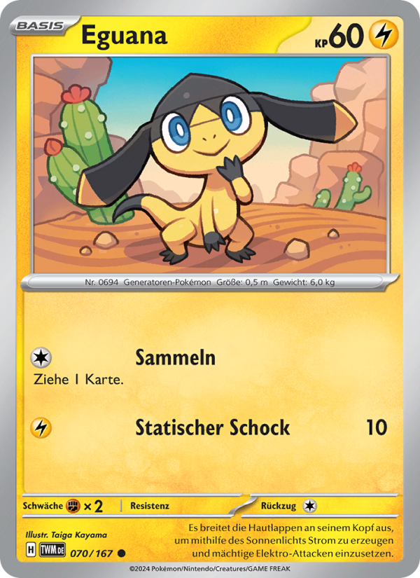 Eguana 070 — Twilight Masquerade (German Pokémon TCG card)