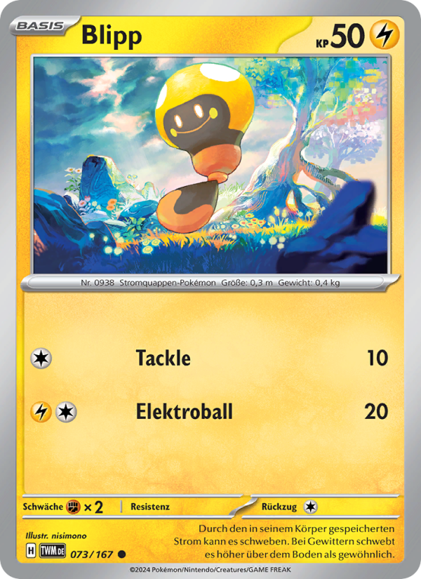 Blipp 073 — Twilight Masquerade (German Pokémon TCG card)