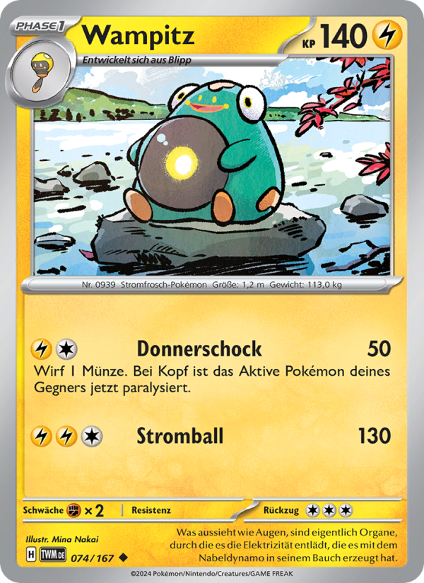 Wampitz 074 — Twilight Masquerade (German Pokémon TCG card)