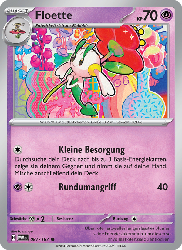 Floette 087 — Twilight Masquerade (German Pokémon TCG card)