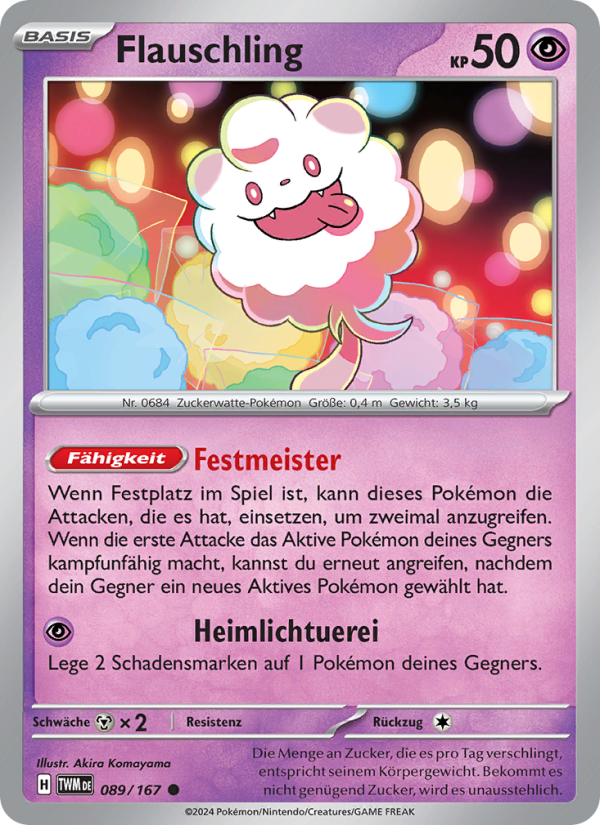 Flauschling 089 — Twilight Masquerade (German Pokémon TCG card)