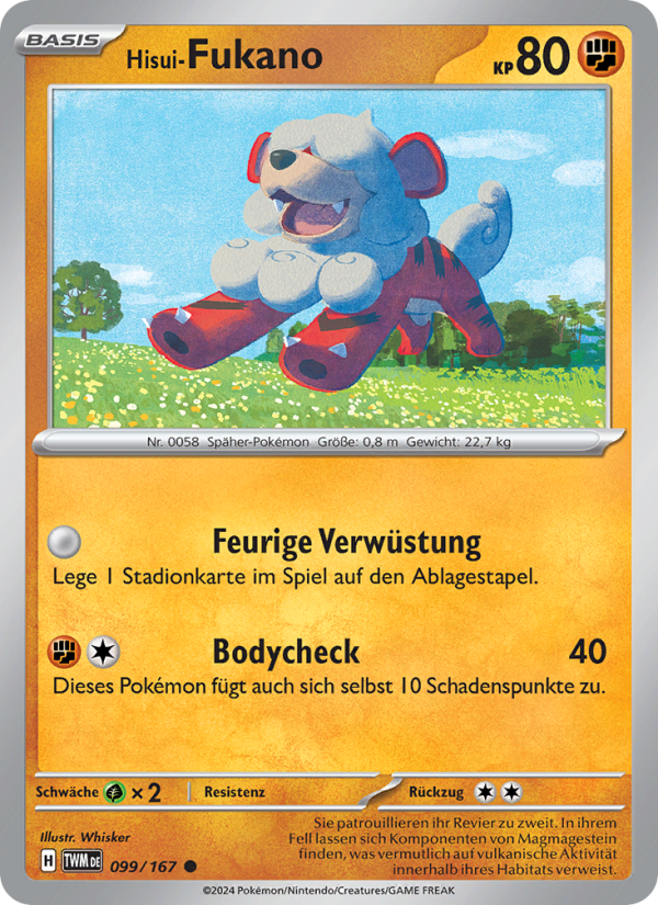 Hisui-Fukano 099 — Twilight Masquerade (German Pokémon TCG card)
