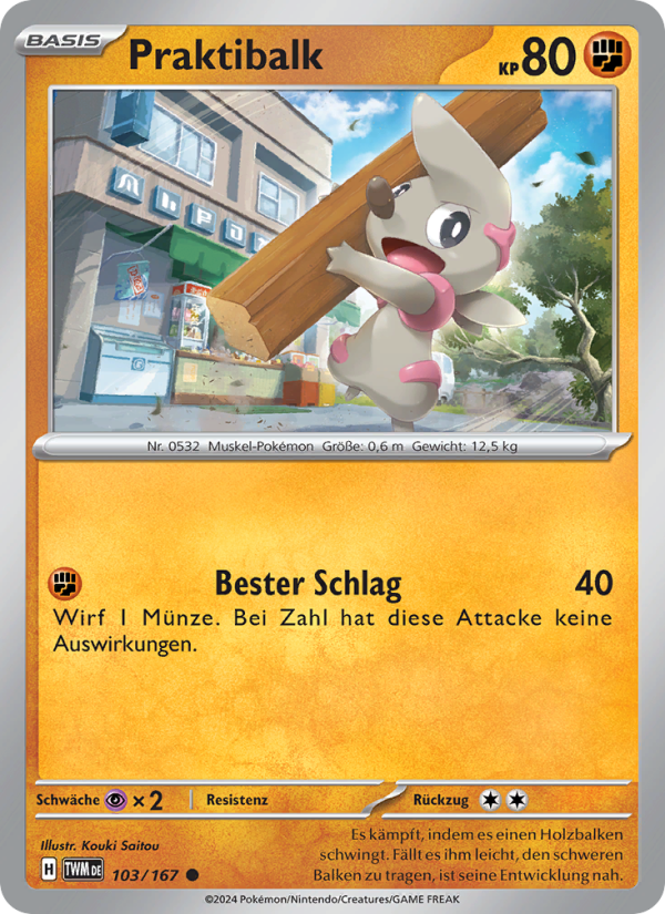 Praktibalk 103 — Twilight Masquerade (German Pokémon TCG card)