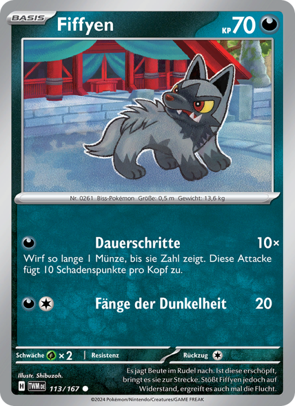 Fiffyen 113 — Twilight Masquerade (German Pokémon TCG card)