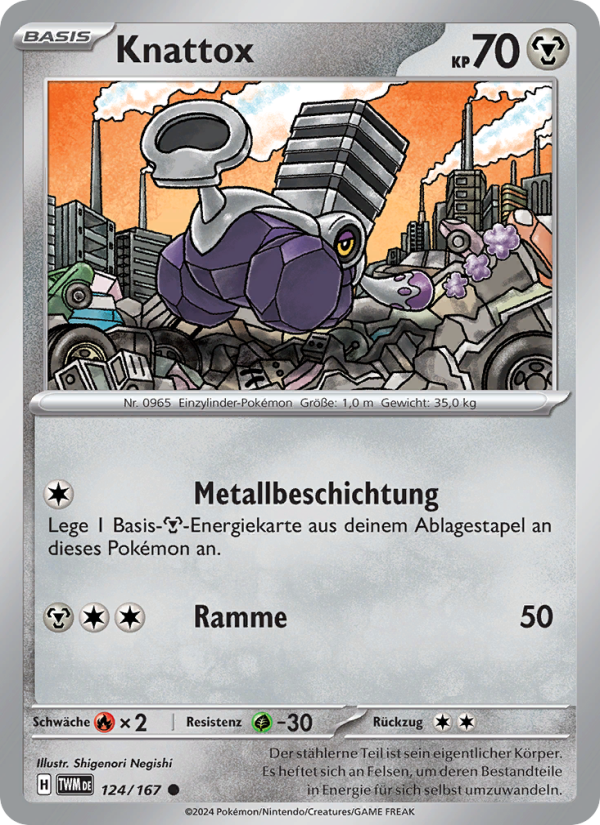 Knattox 124 — Twilight Masquerade (German Pokémon TCG card)