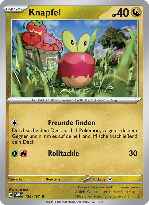 Knapfel 126 — Twilight Masquerade (German Pokémon TCG card)