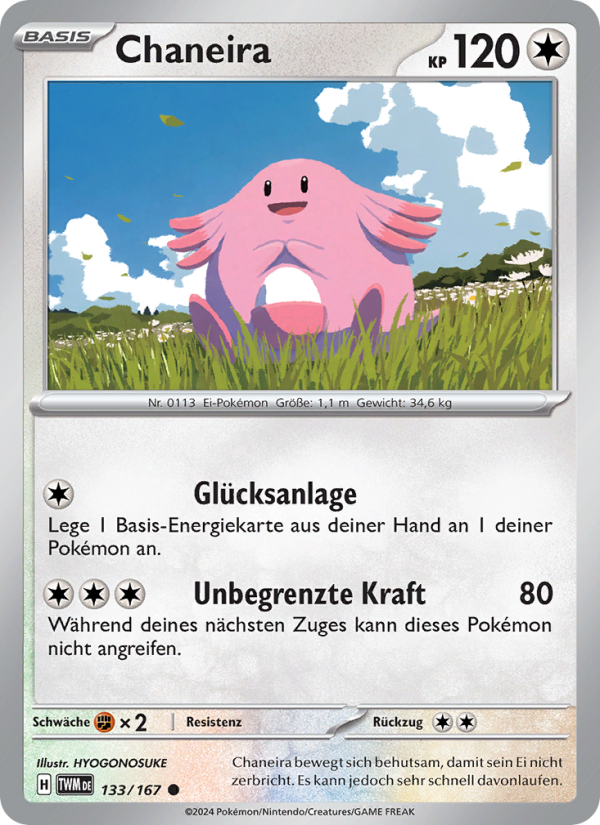 Chaneira 133 — Twilight Masquerade (German Pokémon TCG card)
