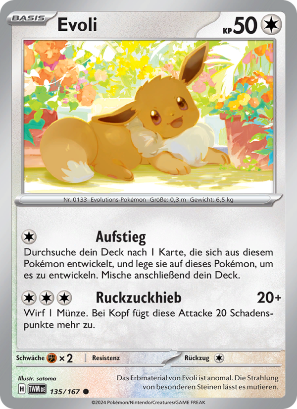 Evoli 135 — Twilight Masquerade (German Pokémon TCG card)