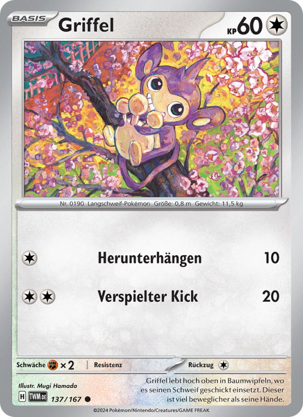 Griffel 137 — Twilight Masquerade (German Pokémon TCG card)