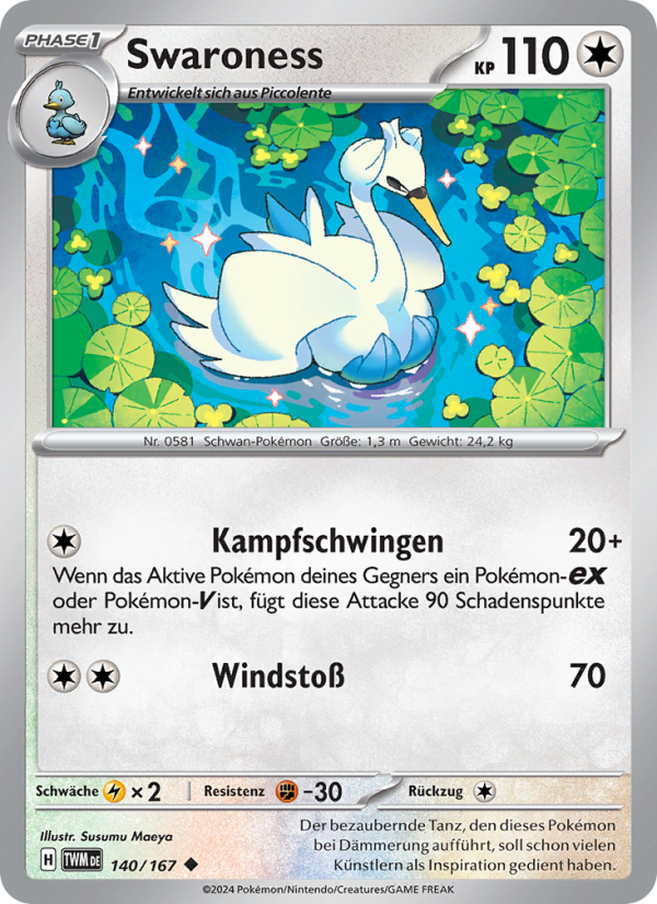 Swaroness 140 — Twilight Masquerade (German Pokémon TCG card)