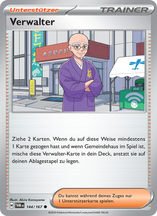 Verwalter 144 — Twilight Masquerade (German Pokémon TCG card)