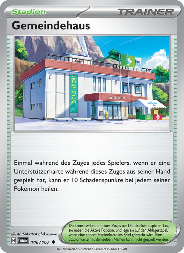 Gemeindehaus 146 — Twilight Masquerade (German Pokémon TCG card)