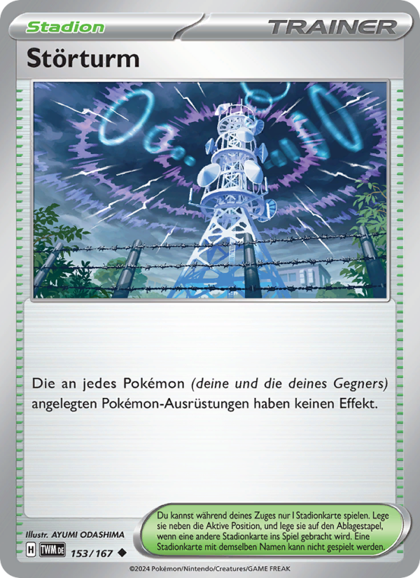 Störturm 153 — Twilight Masquerade (German Pokémon TCG card)