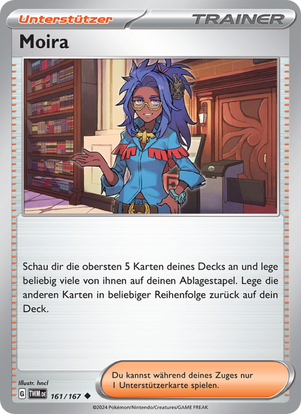 Moira 161 — Twilight Masquerade (German Pokémon TCG card)