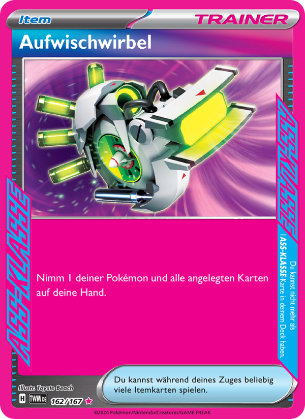 Aufwischwirbel 162 — Twilight Masquerade (German Pokémon TCG card)