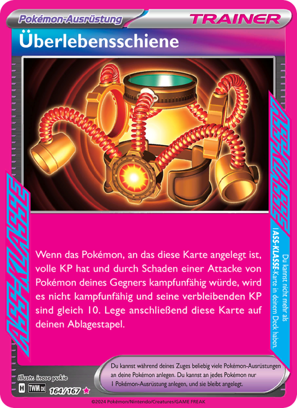 Überlebensschiene 164 — Twilight Masquerade (German Pokémon TCG card)
