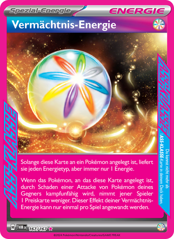 Vermächtnis-Energie 167 — Twilight Masquerade (German Pokémon TCG card)