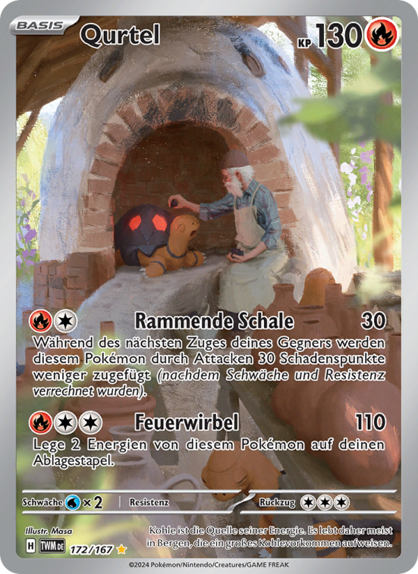Qurtel 172 — Twilight Masquerade (German Pokémon TCG card)