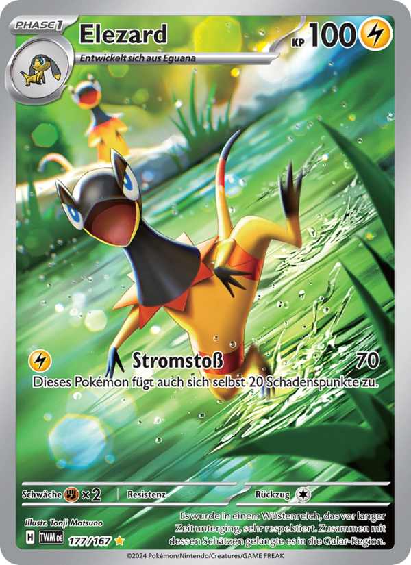 Elezard 177 — Twilight Masquerade (German Pokémon TCG card)