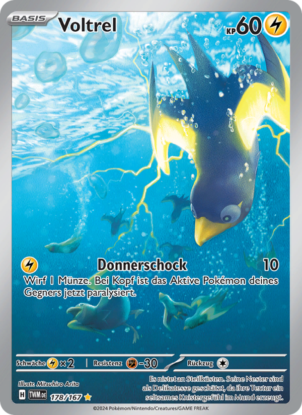 Voltrel 178 — Twilight Masquerade (German Pokémon TCG card)