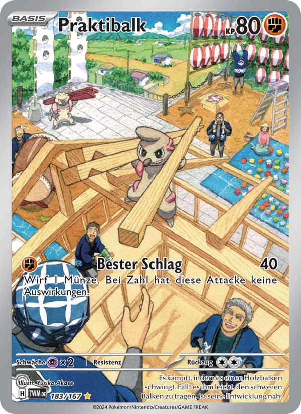 Praktibalk 183 — Twilight Masquerade (German Pokémon TCG card)