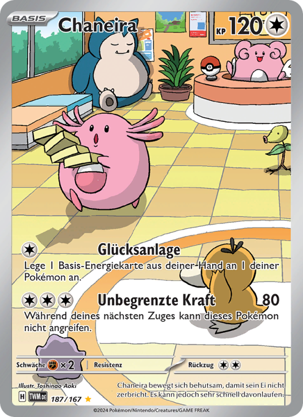 Chaneira 187 — Twilight Masquerade (German Pokémon TCG card)