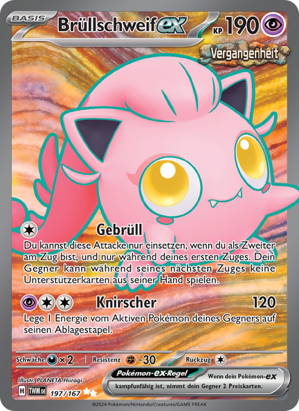 Brüllschweif-ex 197 — Twilight Masquerade (German Pokémon TCG card)
