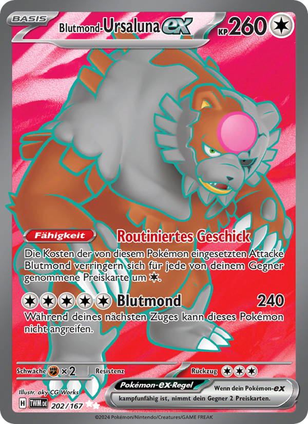Blutmond-Ursaluna-ex 202 — Twilight Masquerade (German Pokémon TCG card)