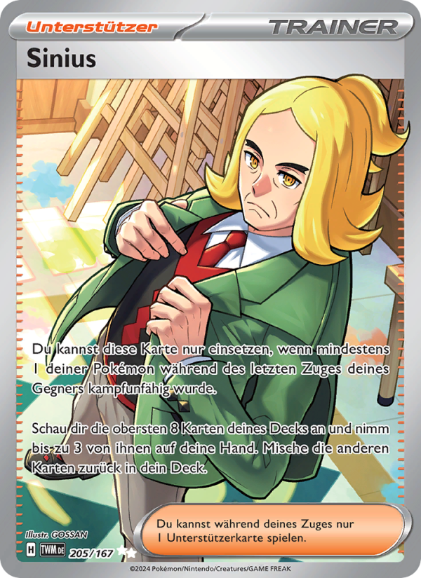 Sinius 205 — Twilight Masquerade (German Pokémon TCG card)