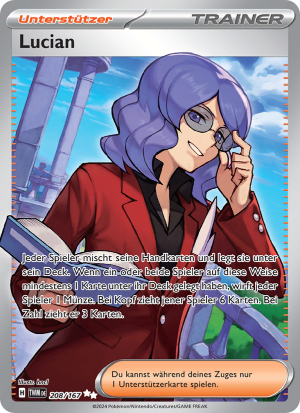 Lucian 208 — Twilight Masquerade (German Pokémon TCG card)