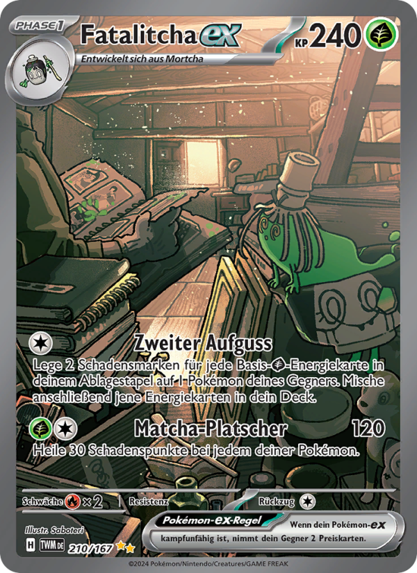 Fatalitcha-ex 210 — Twilight Masquerade (German Pokémon TCG card)