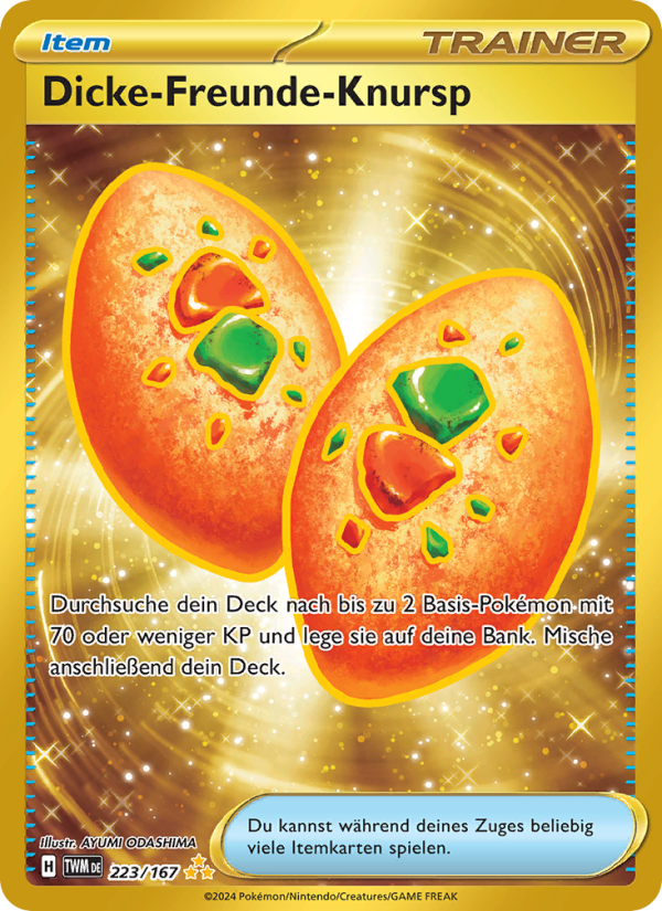 Dicke-Freunde-Knursp 223 — Twilight Masquerade (German Pokémon TCG card)