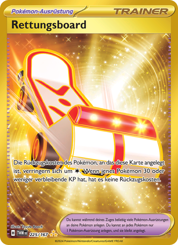 Rettungsboard 225 — Twilight Masquerade (German Pokémon TCG card)
