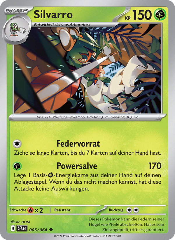 Silvarro 005 — Nebel der Sagen (German Pokémon TCG card)