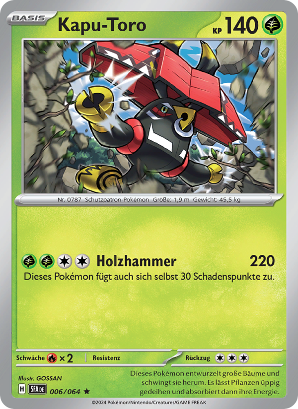 Kapu-Toro 006 — Nebel der Sagen (German Pokémon TCG card)
