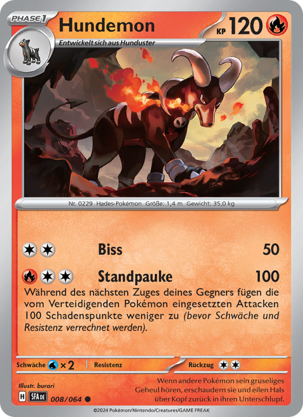Hundemon 008 — Nebel der Sagen (German Pokémon TCG card)