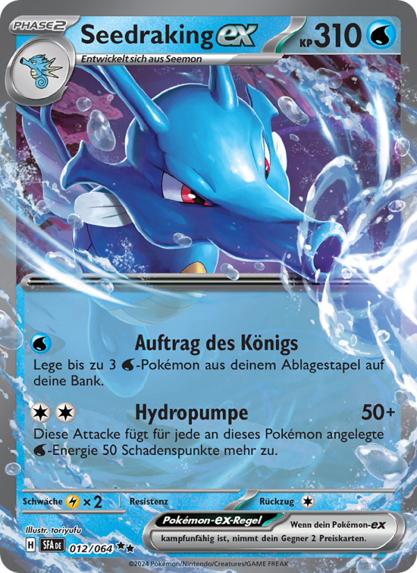 Seedraking-ex 012 — Nebel der Sagen (German Pokémon TCG card)