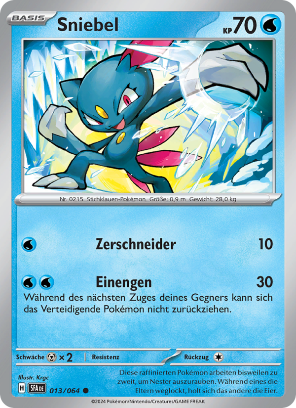 Sniebel 013 — Nebel der Sagen (German Pokémon TCG card)