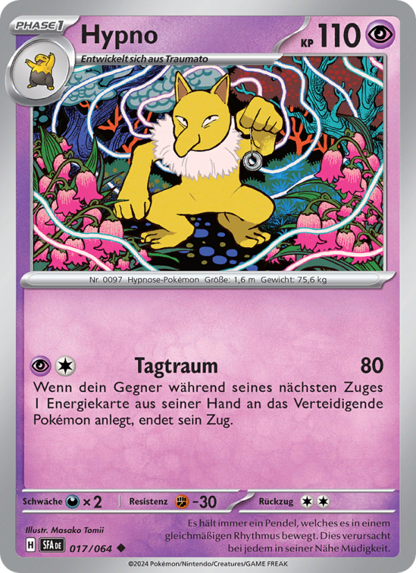 Hypno 017 — Nebel der Sagen (German Pokémon TCG card)