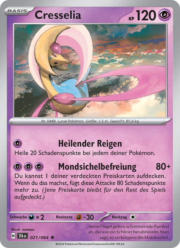 Cresselia 021 — Nebel der Sagen (German Pokémon TCG card)