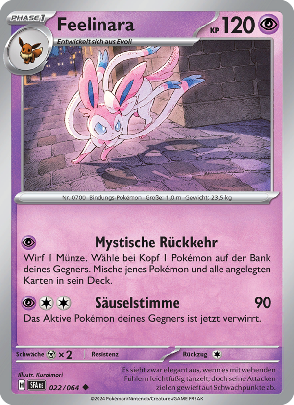 Feelinara 022 — Nebel der Sagen (German Pokémon TCG card)