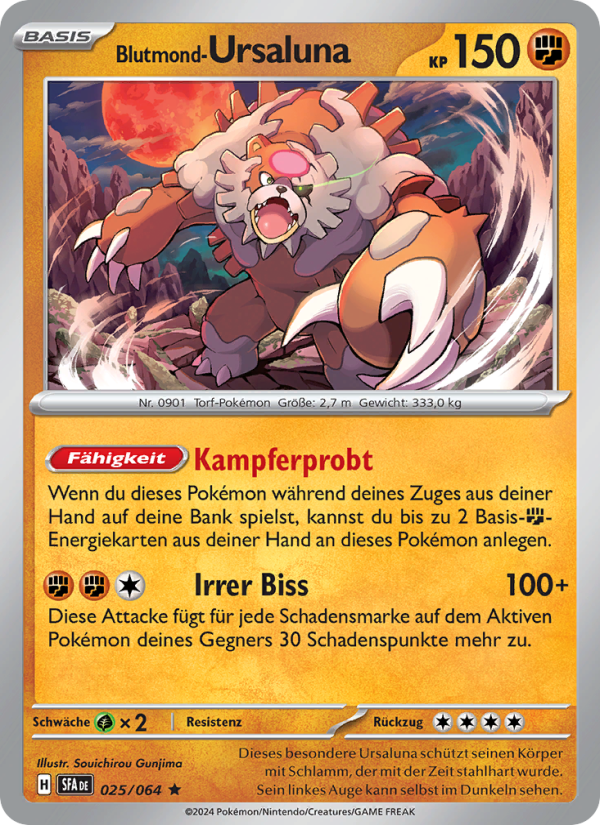 Blutmond-Ursaluna 025 — Nebel der Sagen (German Pokémon TCG card)